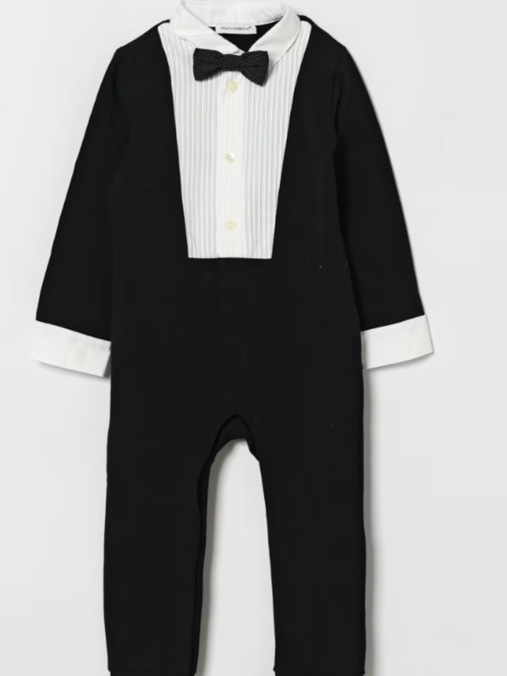 Dolce & Gabbana Tuxedo Cotton Romper Suit Set